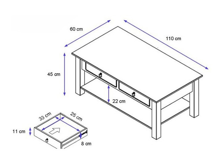 Žurnālu galdiņš Denton 120 (Gaišs koks)