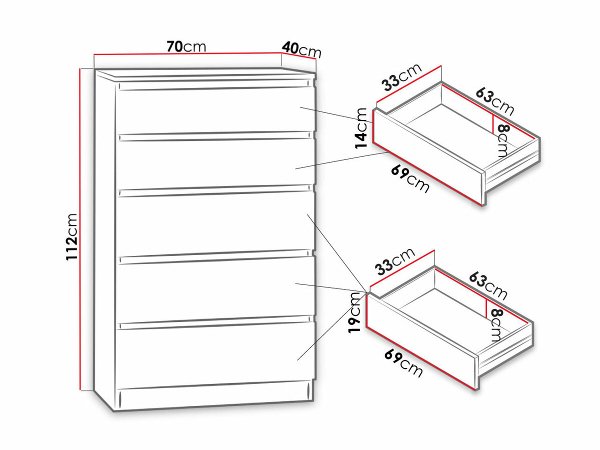 Kомод Comfivo 231 (Сонома Дуб)