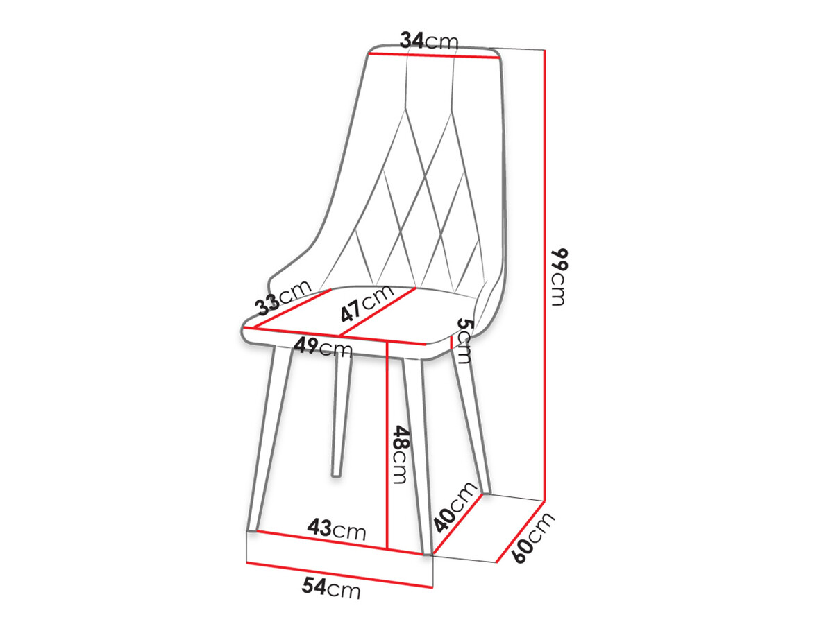 Krēsls Racine 112 (Melns + Magic Velvet 2250)