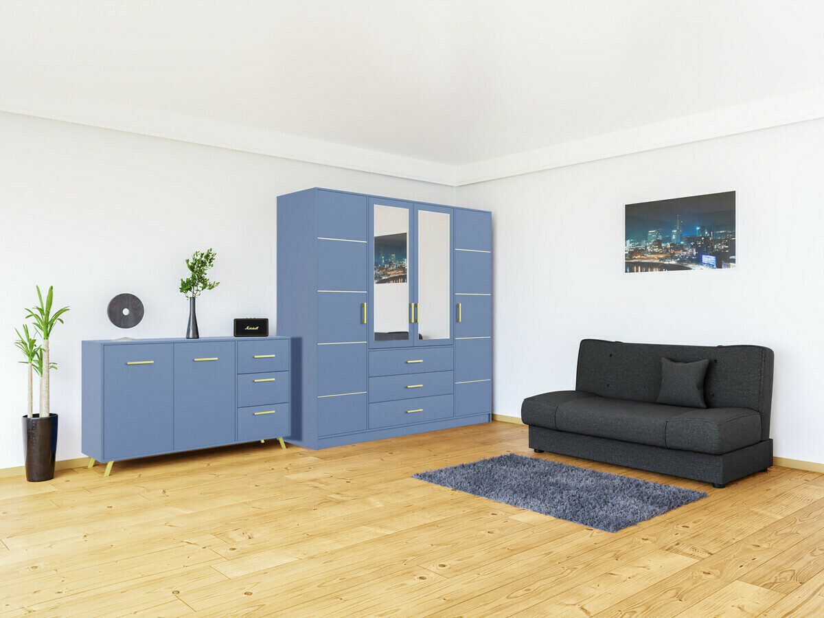 Kumode Dortivu 118 (Zils + Zelta)