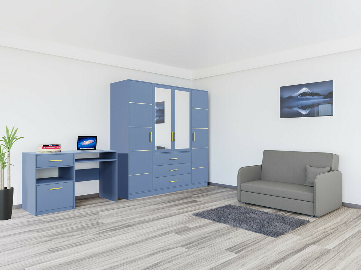 Rakstāmgalds Dortivu 117 (Zils + Zelta)