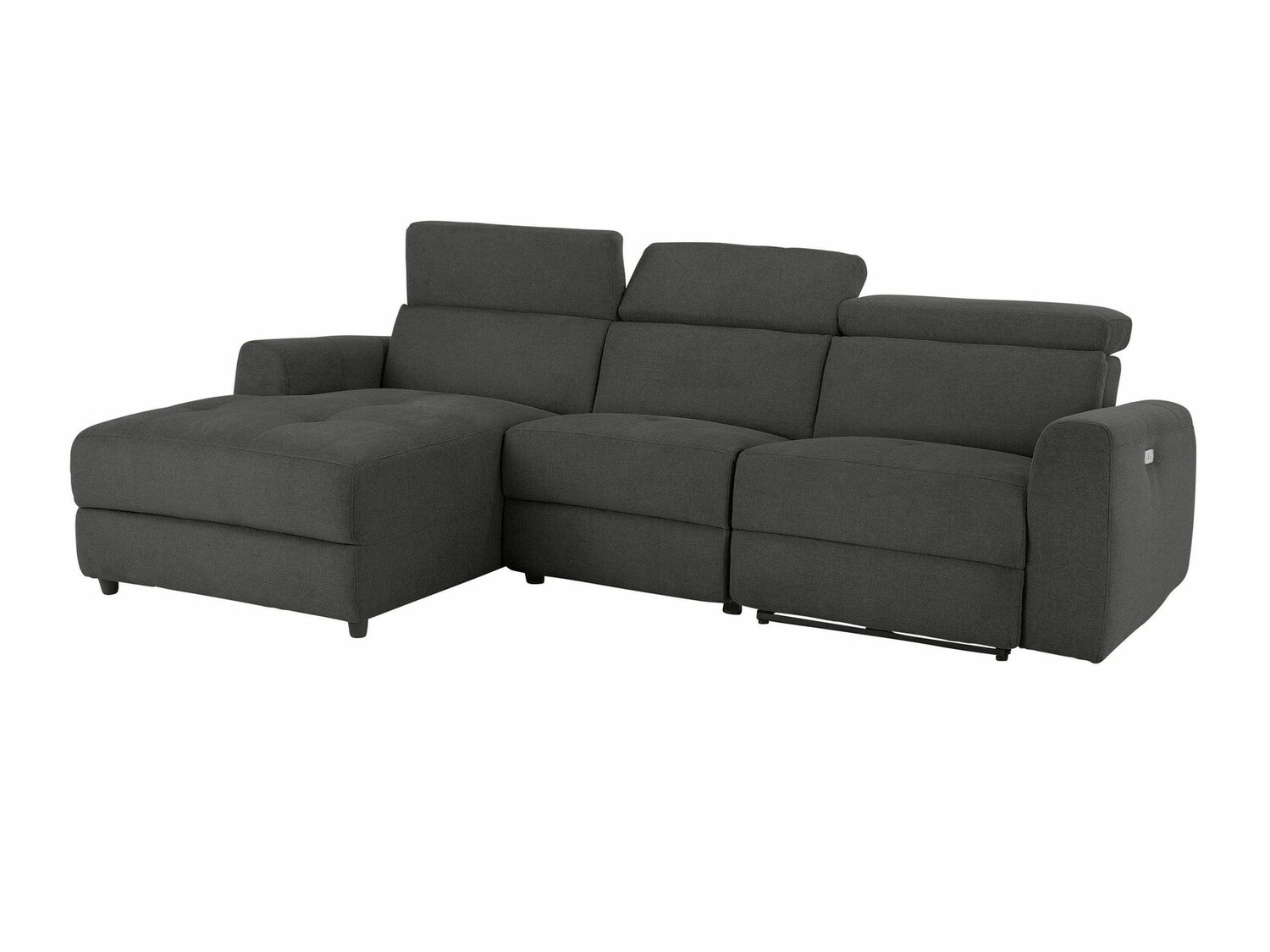 Угловой диван реклайнер Denton 1490 (Антрацит)