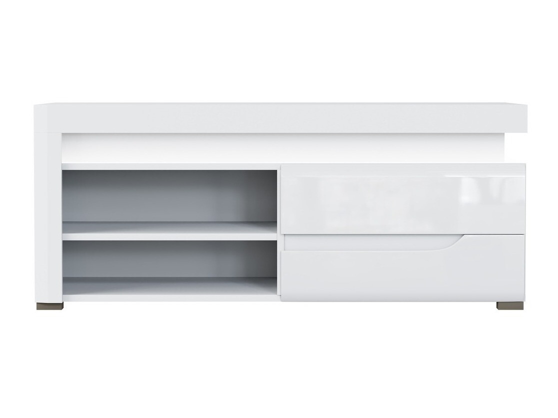 TV galds Revelmi 100 (Glancēts balts + Balts)