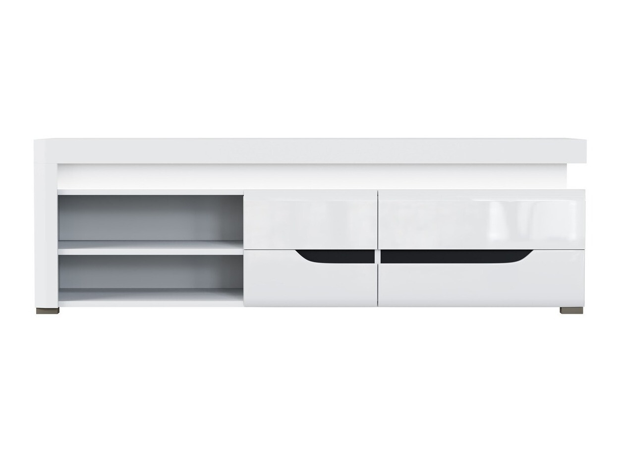 TV galds Revelmi 101 (Glancēts balts + Balts)