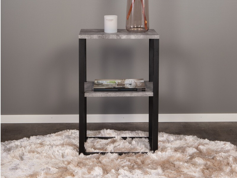 Kafijas galdiņš Dallas 260 (Betons + Melns)