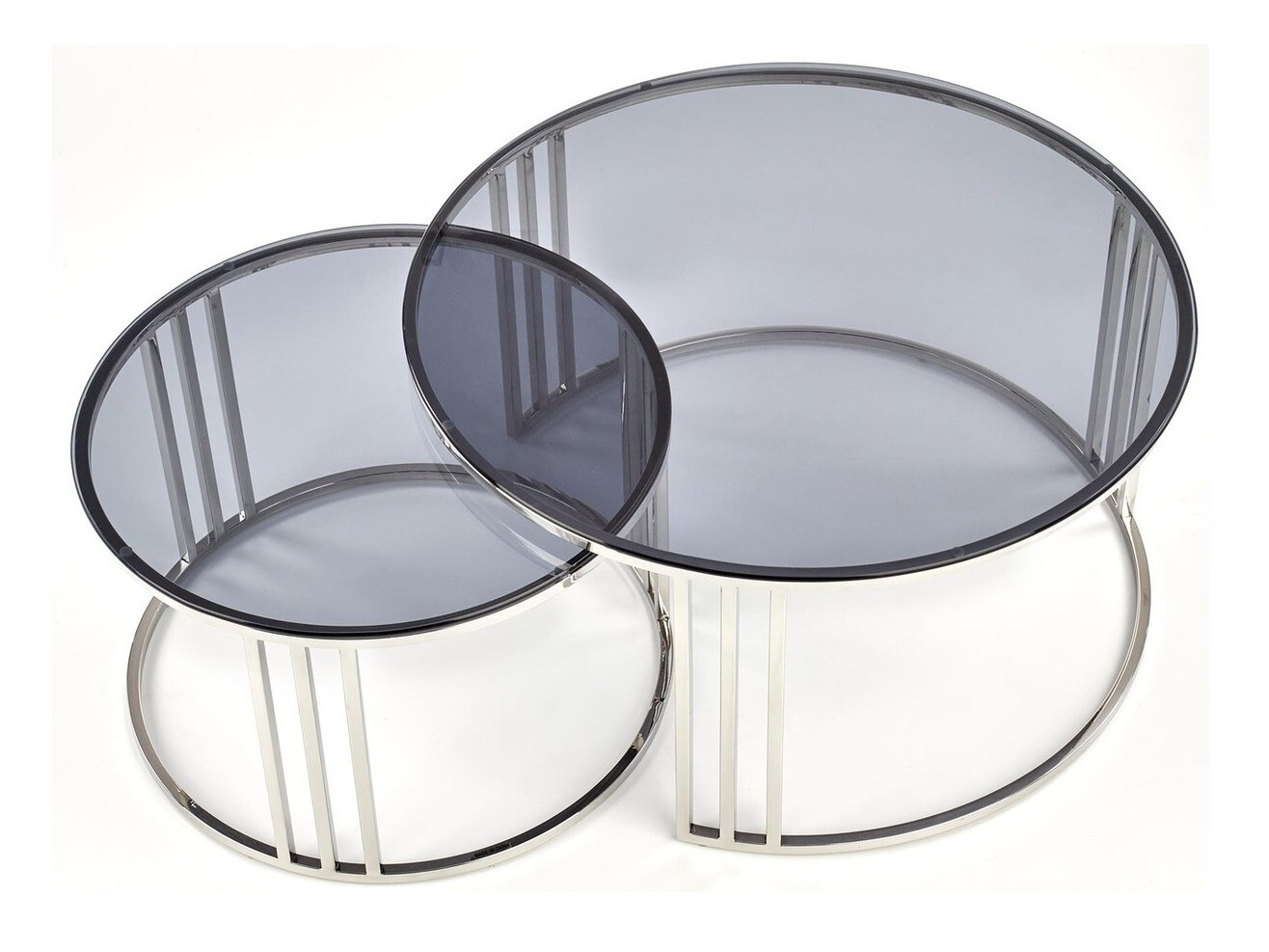 Комплект журнальных столиков Houston 1503 (Серебряный)