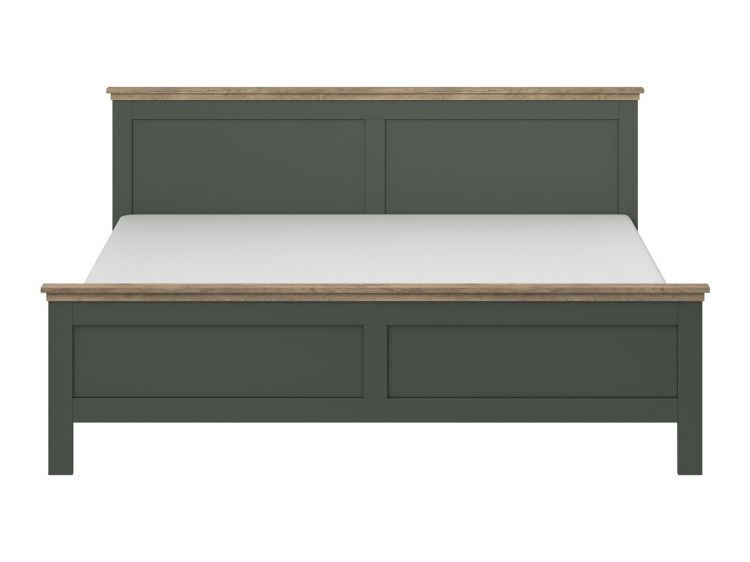 Кровать Tolnue 124 (Темно-зеленый + Дуб лефкас)
