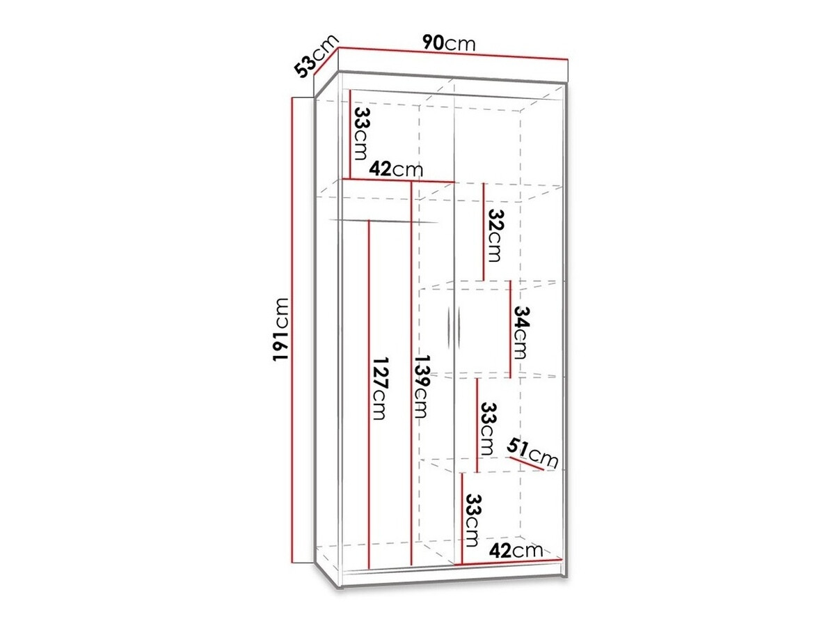 Шкаф Novduni 100 (Белый)