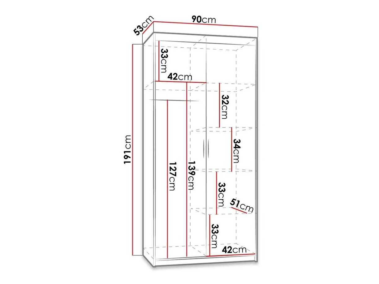Skapis Novduni 100 (Sonomas ozols)