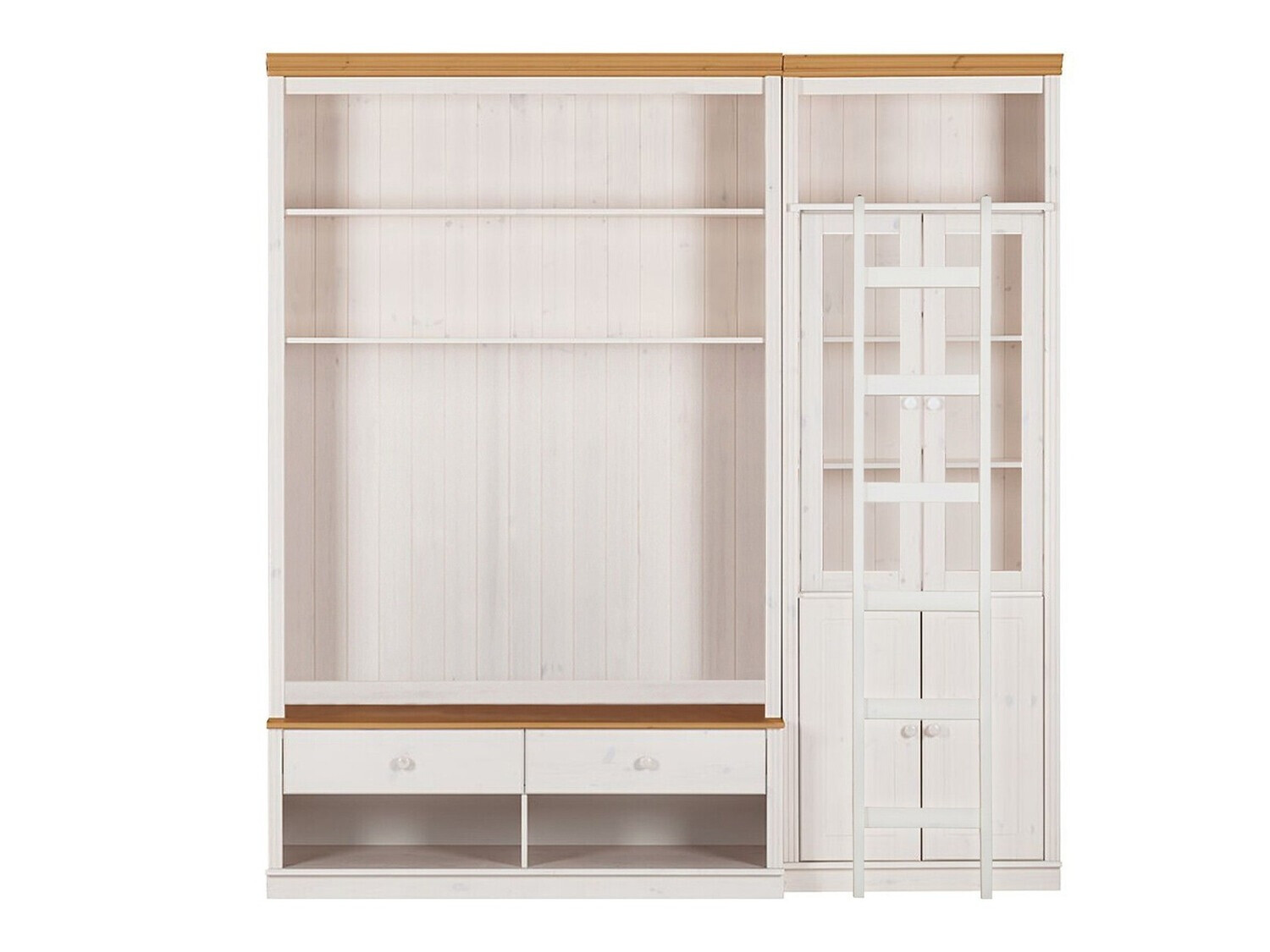 Viesistabas komplekts Saltoro 125 (Balts + Medus ozols)