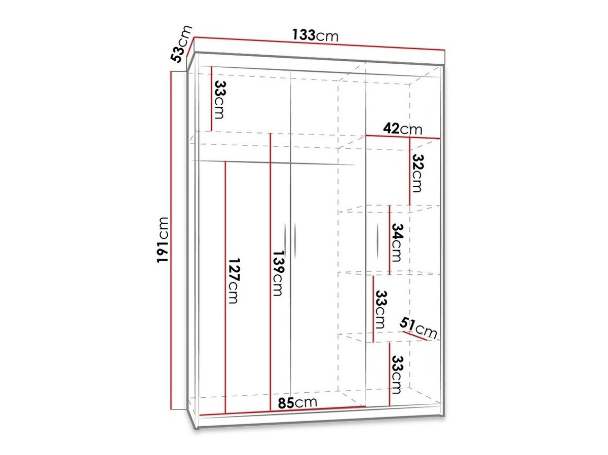 Шкаф Novduni 101 (Дуб лефкас)