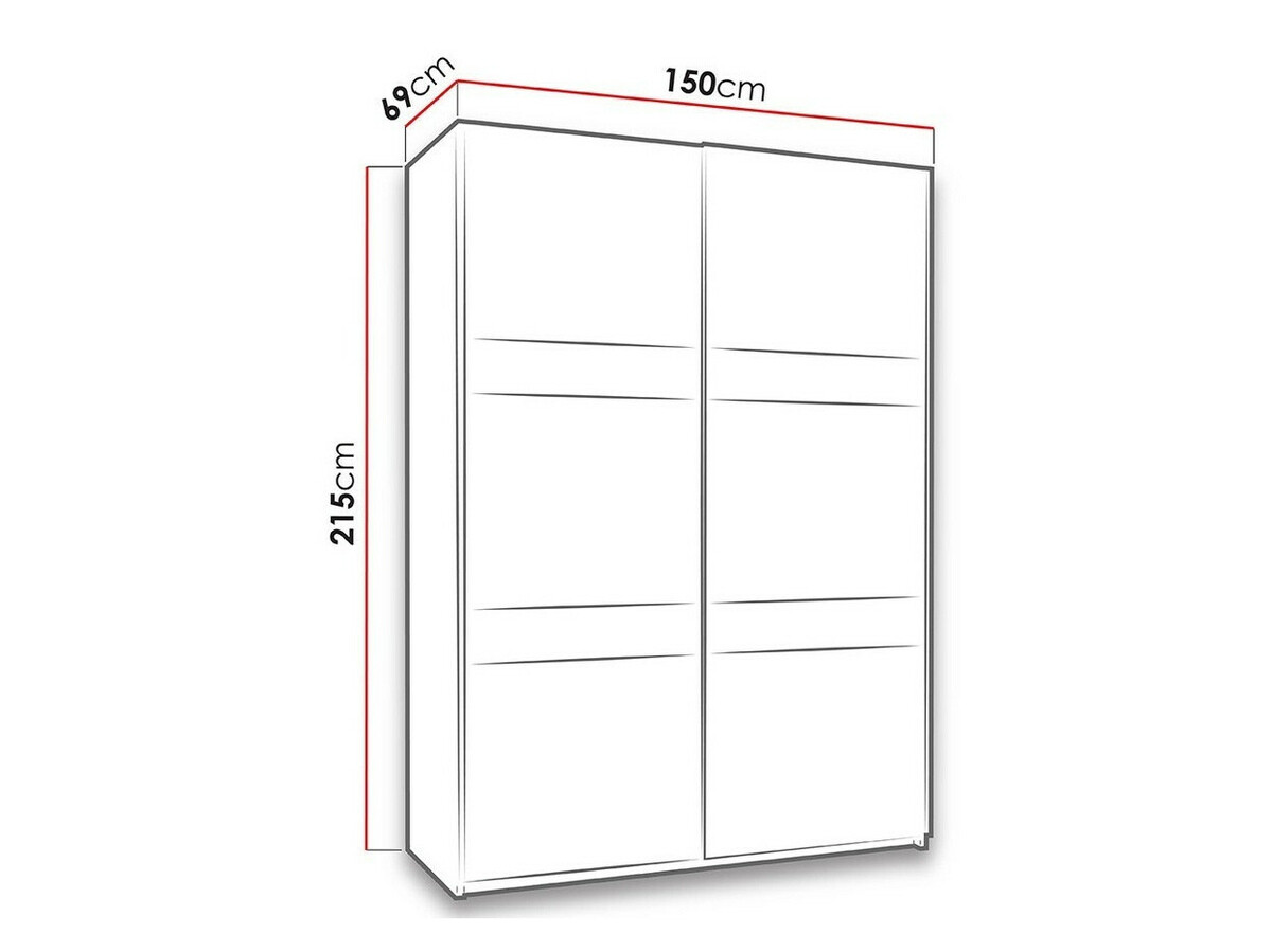 Skapis Fivelbo 109 (Monastery ozols + Glancēts melns)