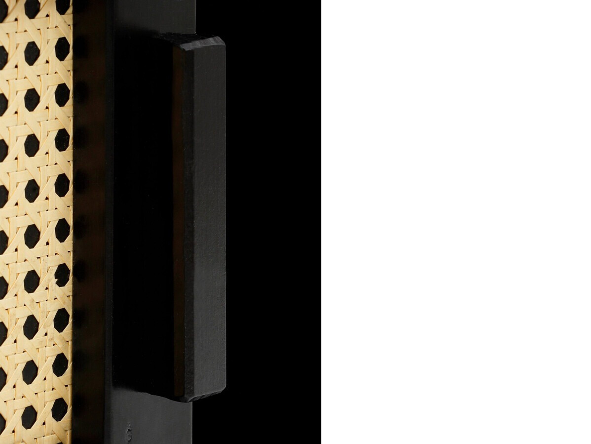 ТВ тумба Nucalu 105 (Чёрный + Светло-коричневый)