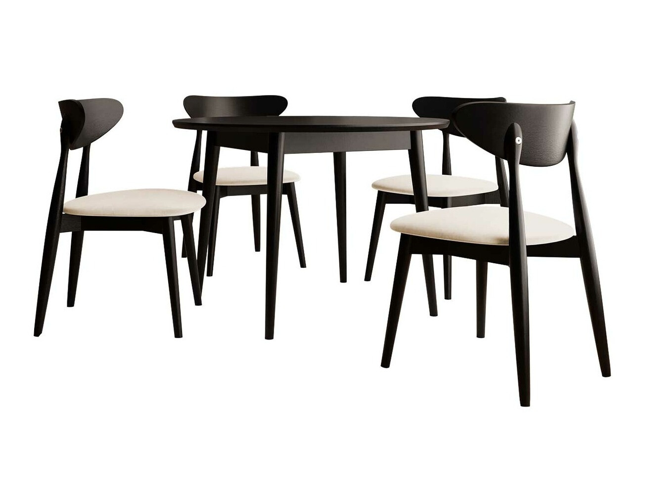 Обеденный гарнитур Racine 134 (Чёрный)