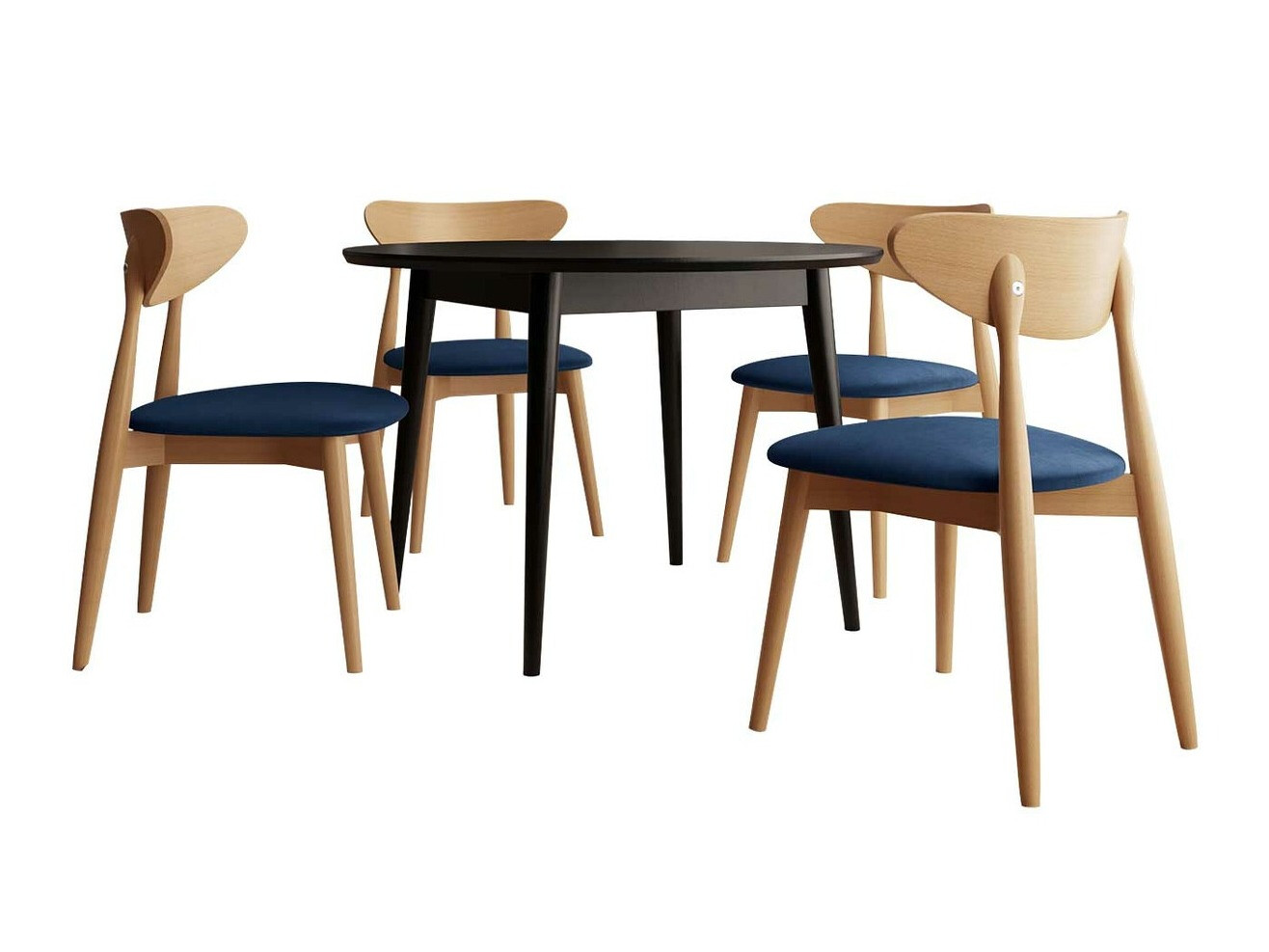 Обеденный гарнитур Racine 134 (Чёрный)