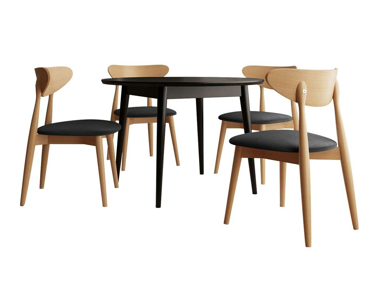 Обеденный гарнитур Racine 134 (Чёрный)