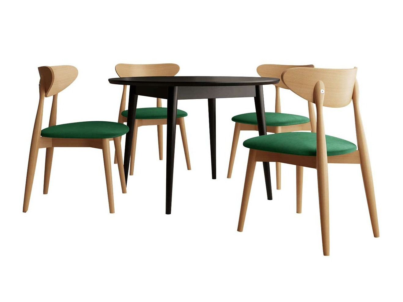 Обеденный гарнитур Racine 134 (Чёрный)