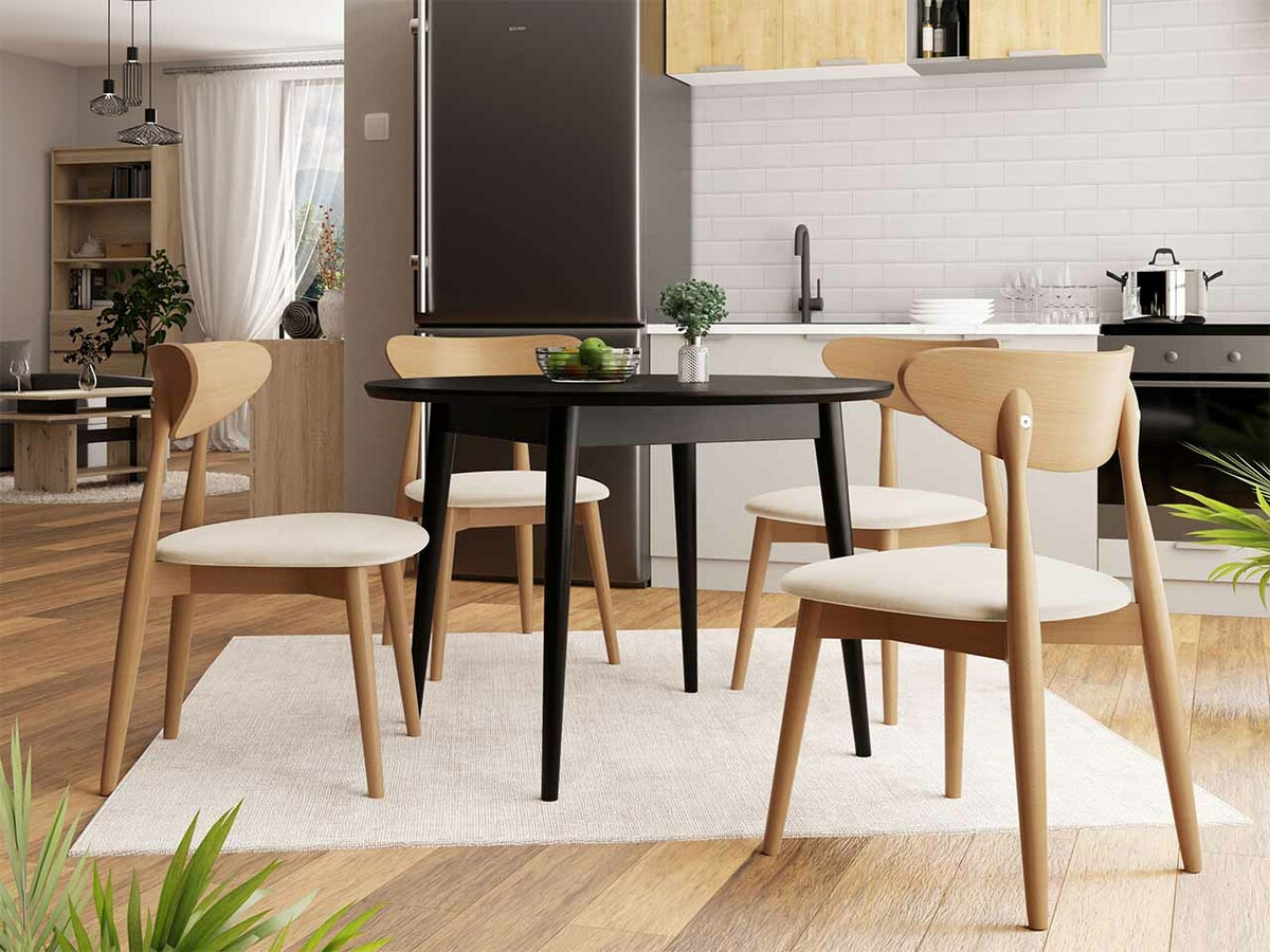 Обеденный гарнитур Racine 134 (Чёрный)