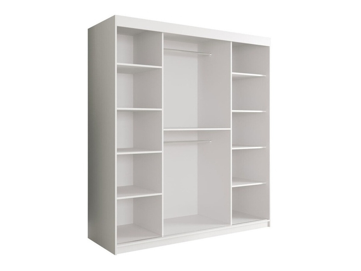 Шкаф Hartford 261 (Матовый черный + Белый мрамор)