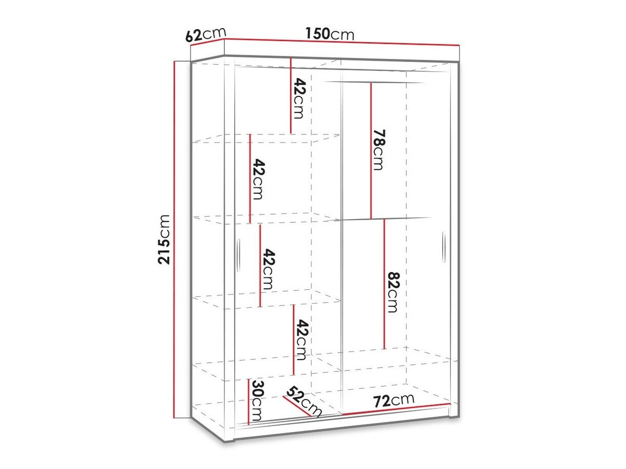 Skapis Catromi 105 (Balts)