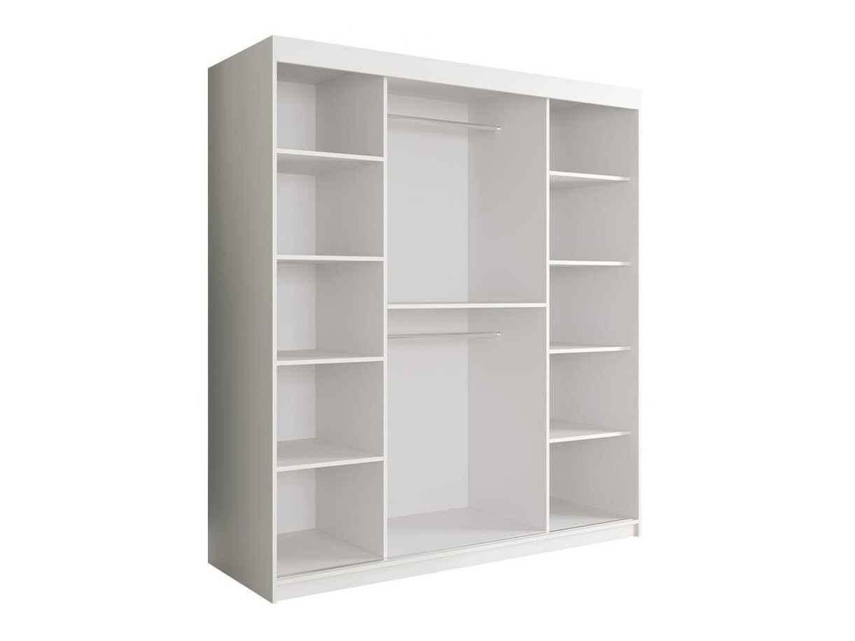 Skapis Hartford 261 (Matēts melns + Melnais marmors)