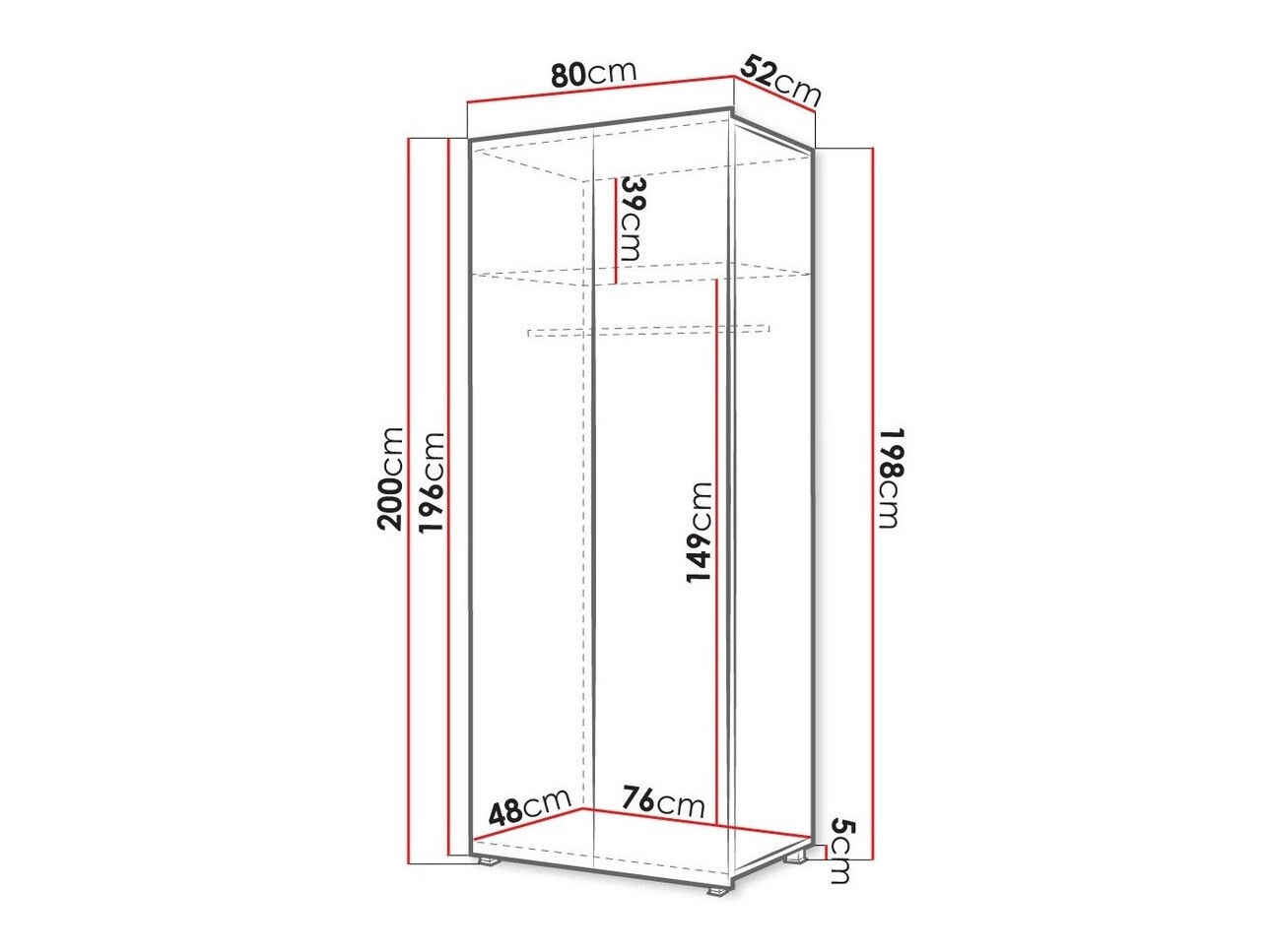 Skapis Tivdalu 125 (Balts + Glancēts balts)