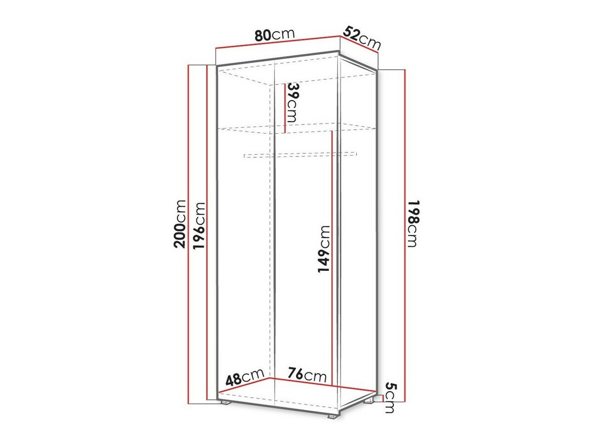 Skapis Tivdalu 125 (Zeltains ozols)