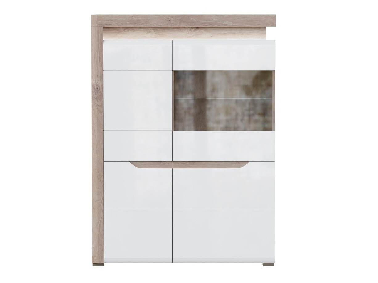 Шкафчик Revelmi 104 (Дуб + Глянцевый белый)