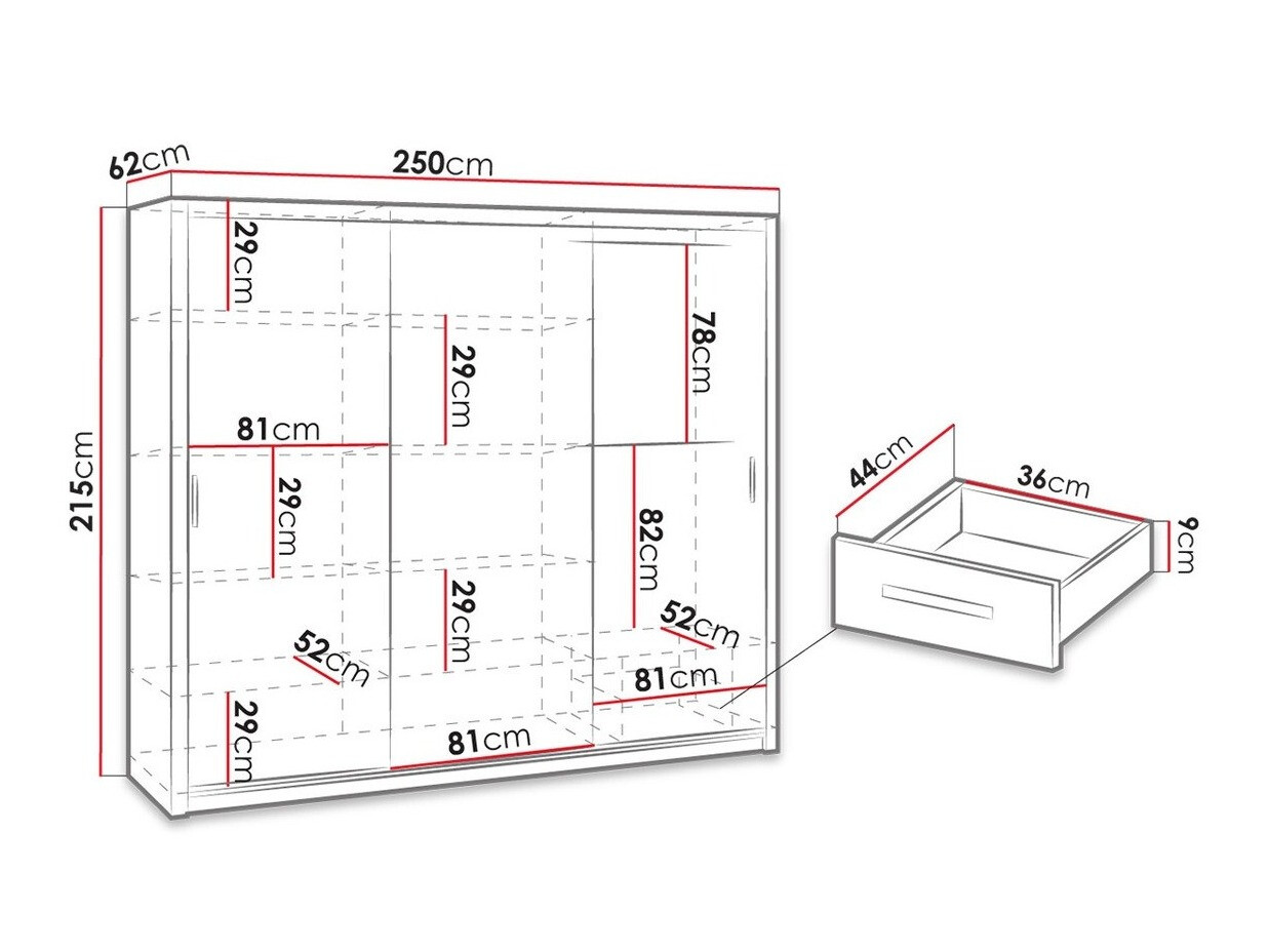 Skapis Catromi 111 (Balts)