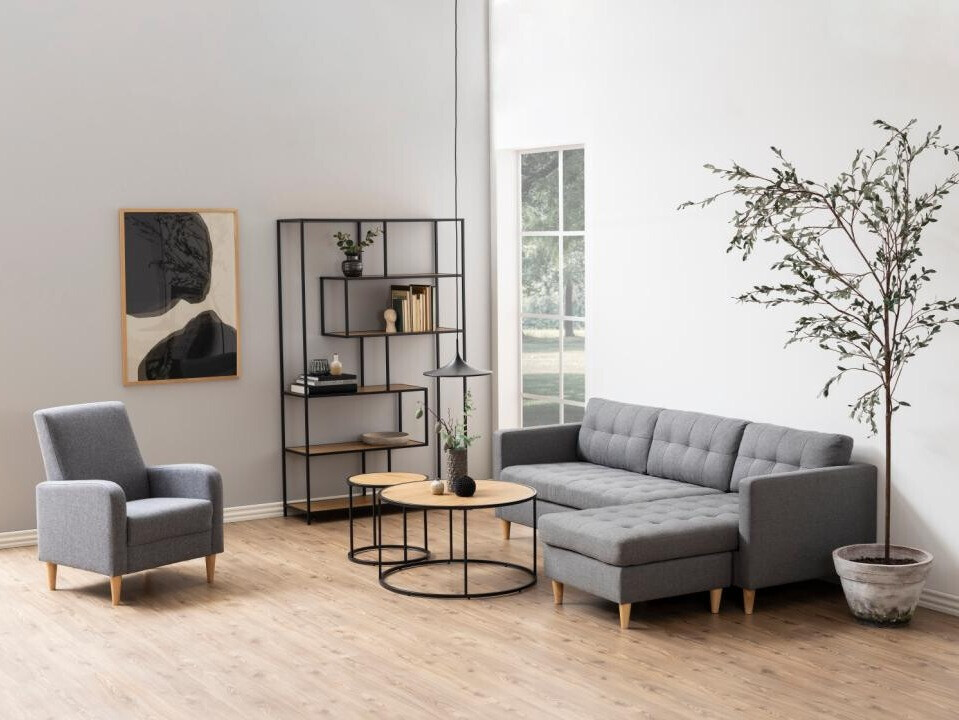 Журнальный столик Norsica Sevferi 188 (Чёрный + Дикий дуб)