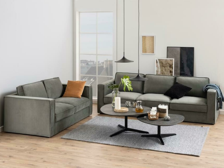 Žurnālu galdiņš Norsica 480 (Melns + Tumši pelēks)