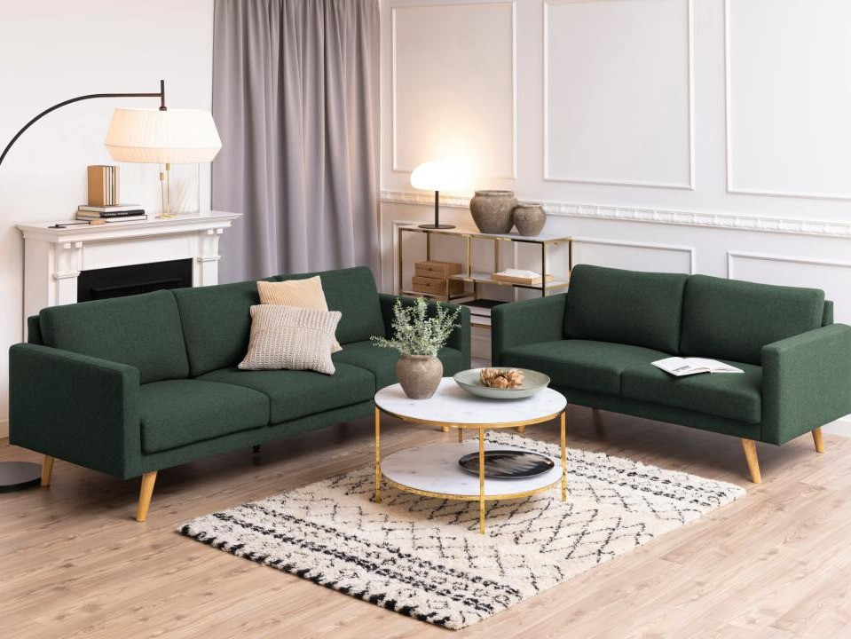 Žurnālu galdiņš Norsica 554 (Zelta + Balts marmors)