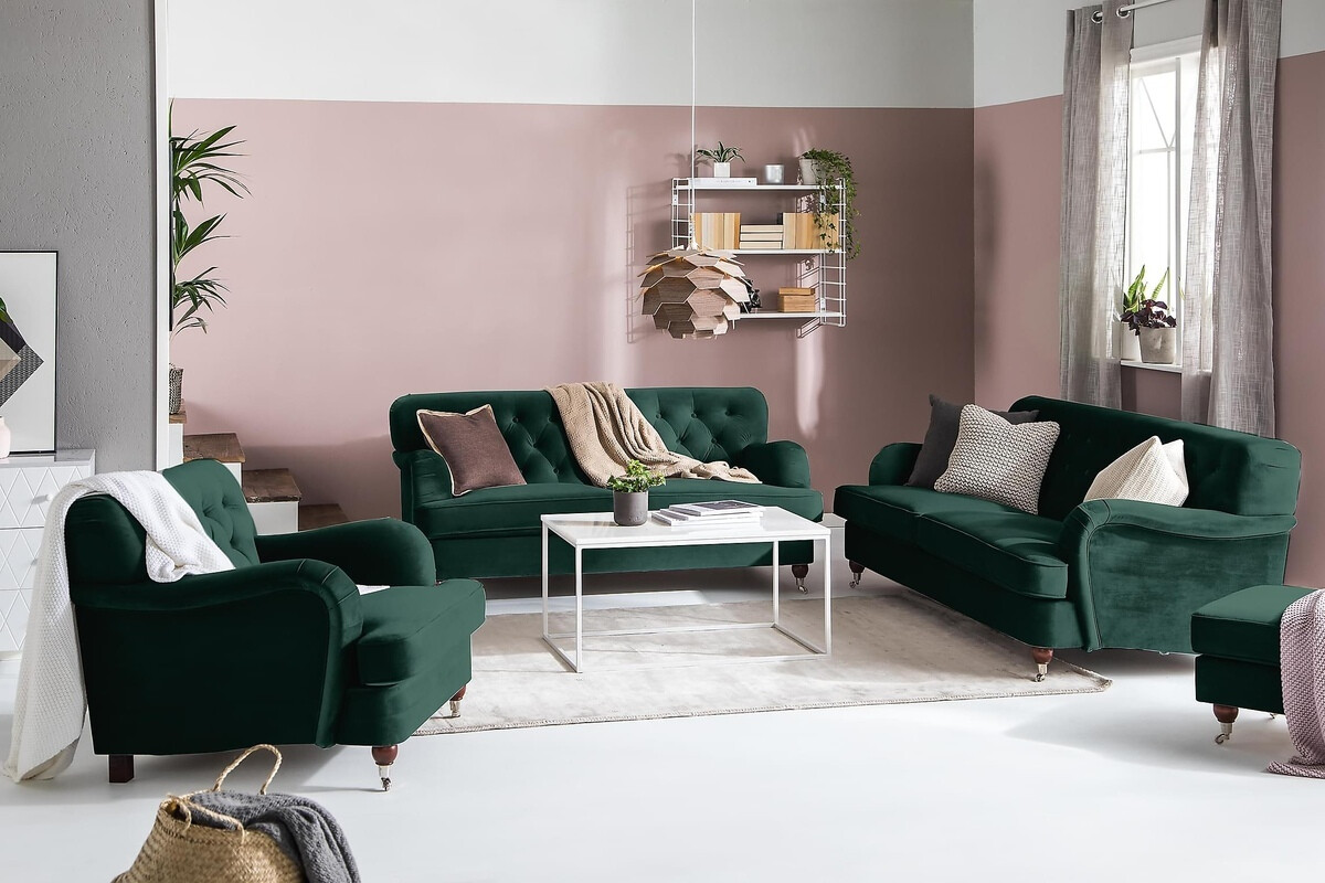 Chesterfield dīvāns Bloomington Venveni 115 (Riviera 38)