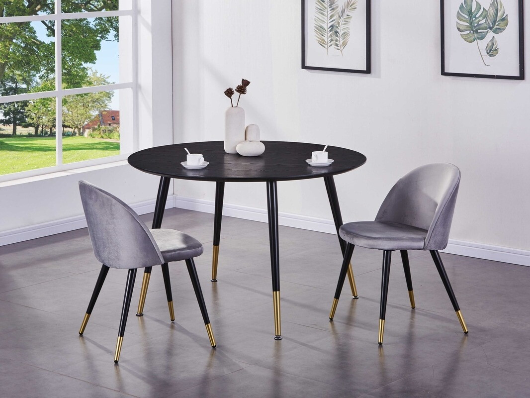 Galds Dallas 104 (Melns + Misiņš)