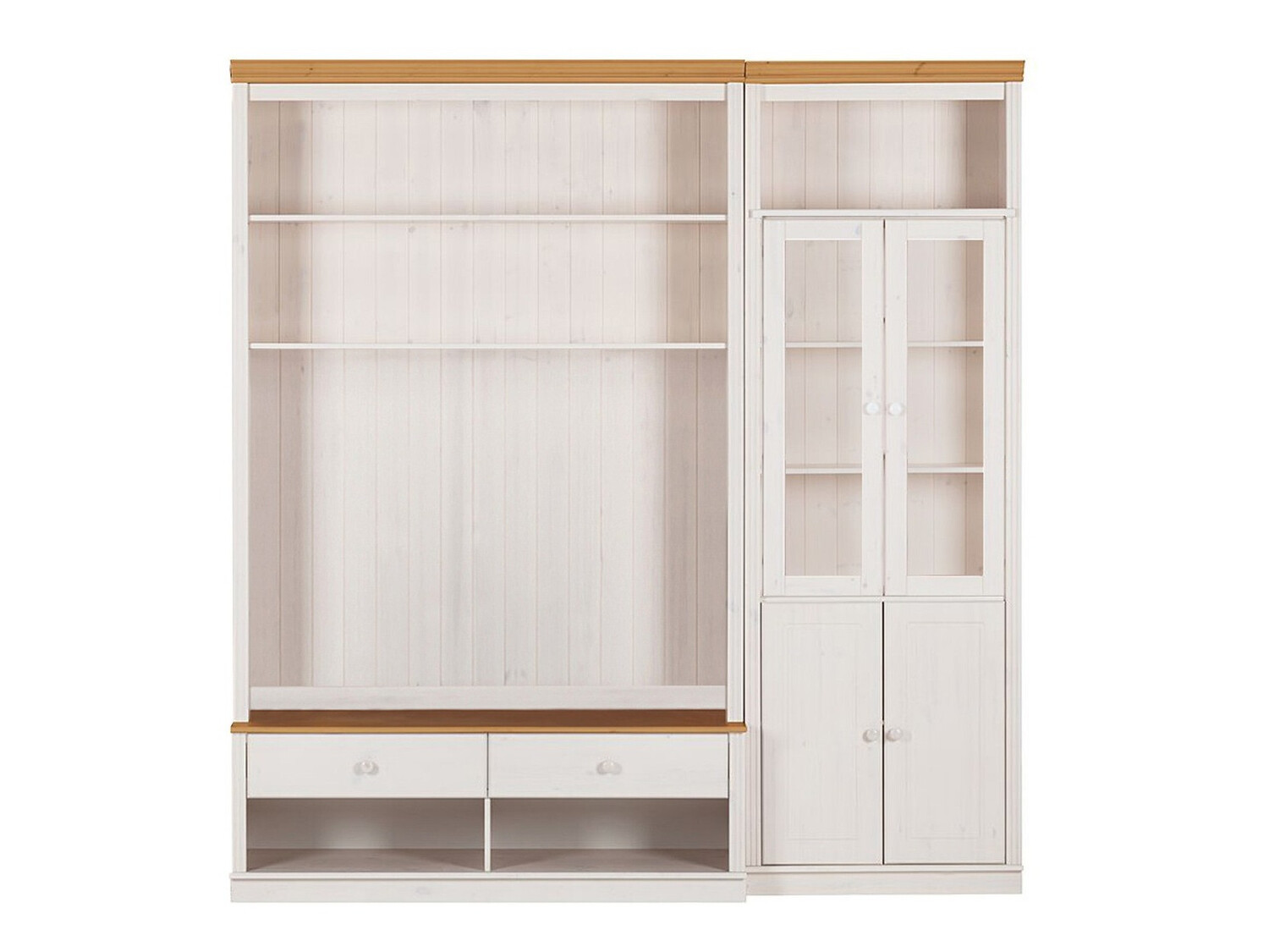 Набор для гостиной Saltoro 124 (Белый + Медовый дуб)