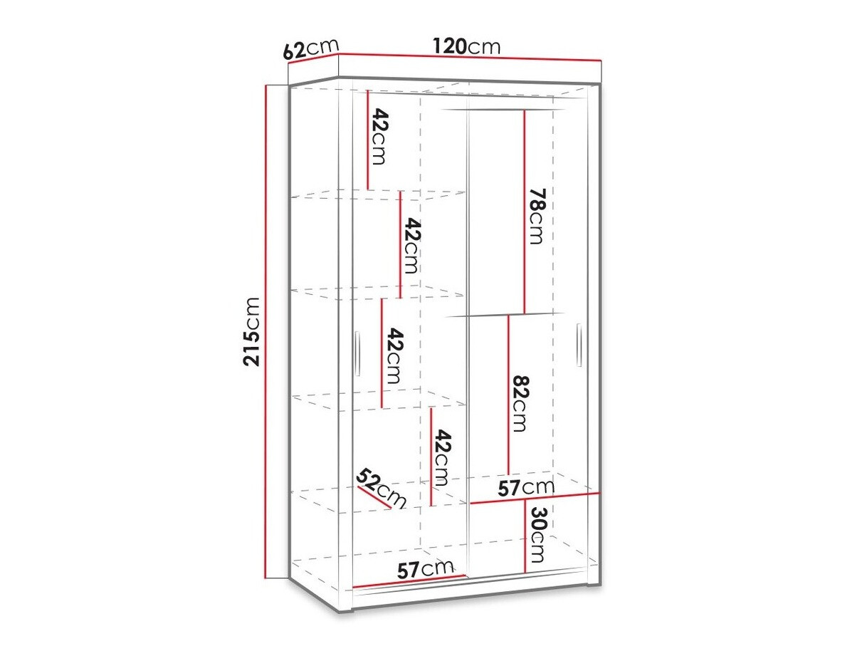 Skapis Catromi 102 (Balts)