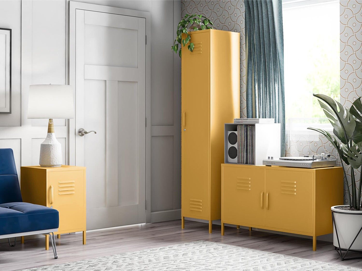 Skapis Novogratz Sersoni 100 (Dzeltens)