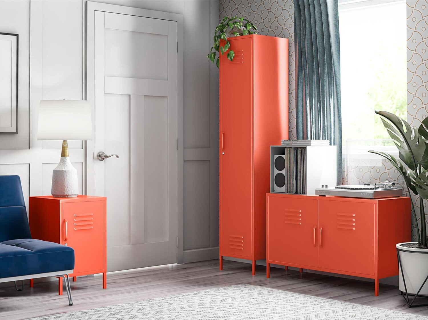 Skapis Novogratz Sersoni 100 (Oranžs)