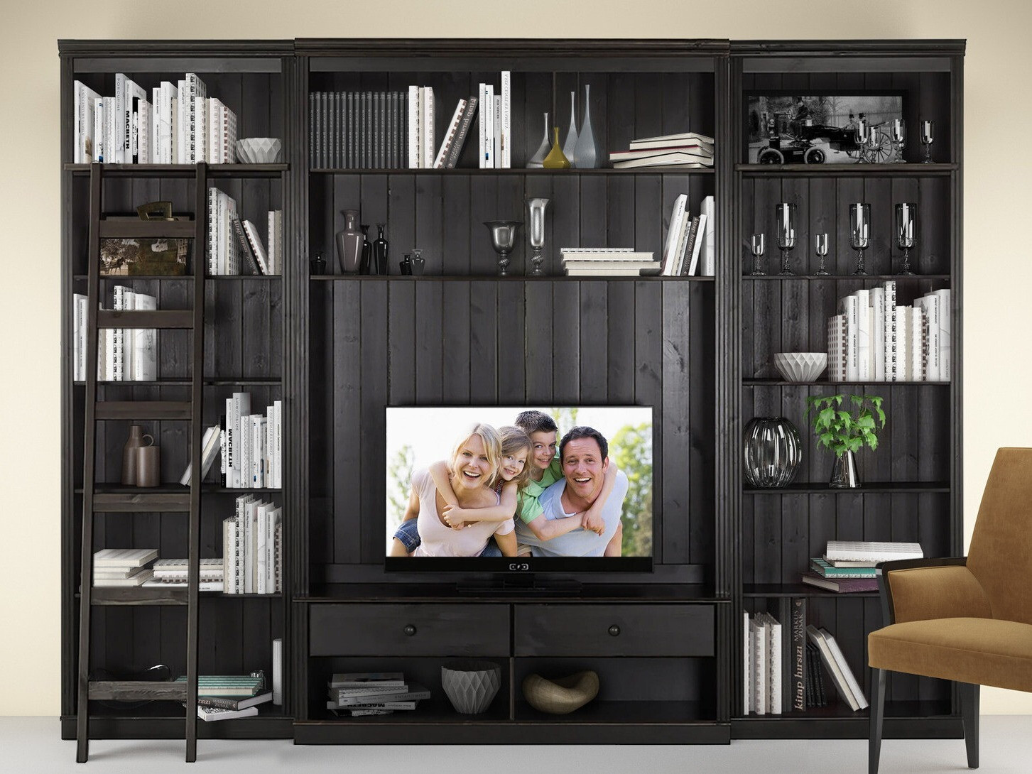 Viesistabas komplekts Saltoro 108 (Tumši brūns)