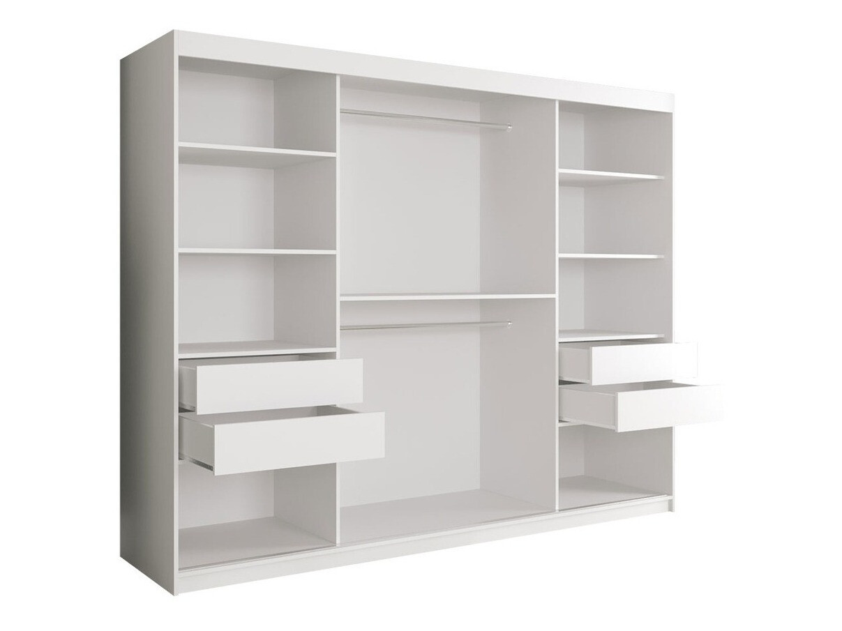 Шкаф Hartford 263 (Матовый черный + Черный мрамор)