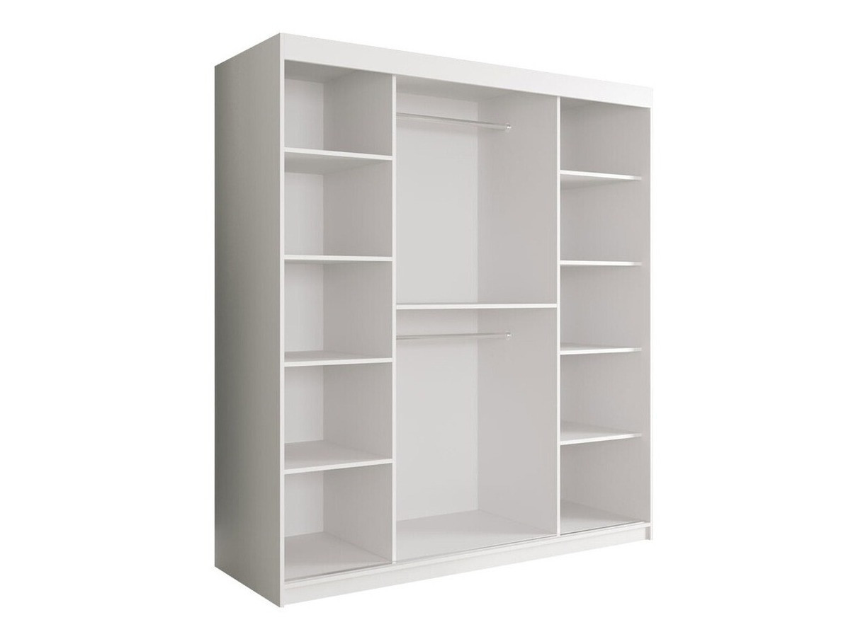 Skapis Hartford 249 (Matēts melns + Melnais marmors)