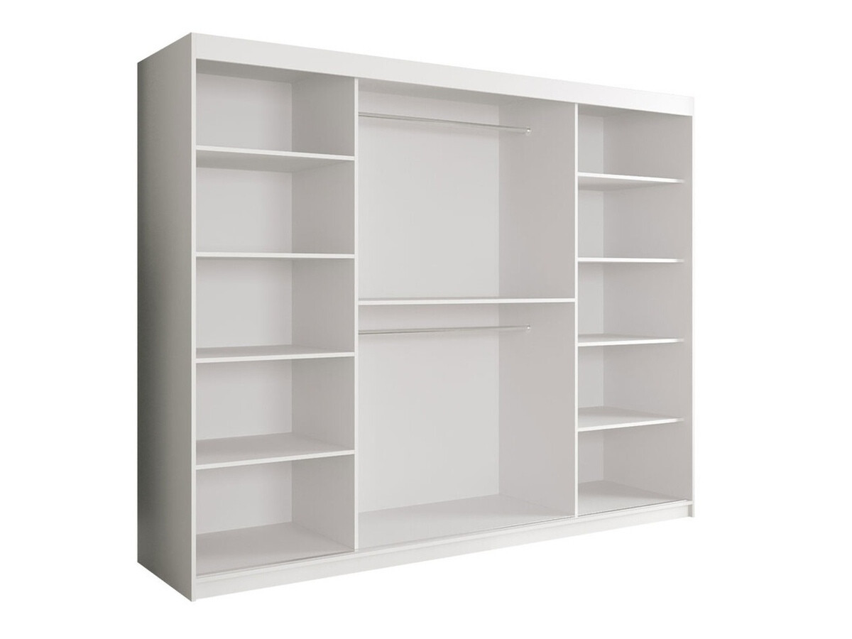 Skapis Hartford 263 (Matēts balts + Balts marmors)