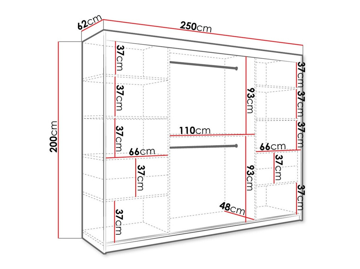 Skapis Hartford 263 (Matēts balts + Balts marmors)
