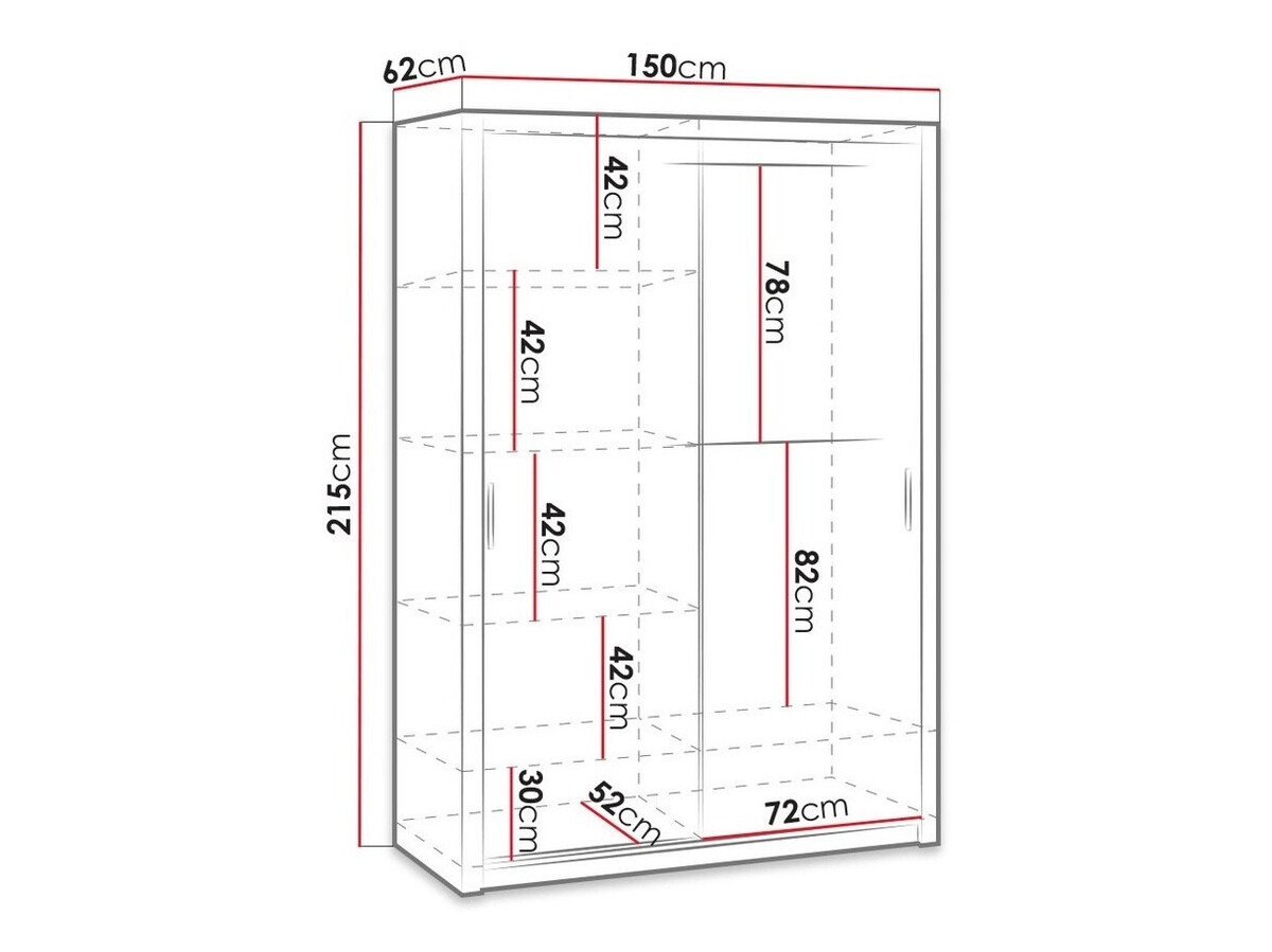 Шкаф Catromi 106 (Artisan дуб)