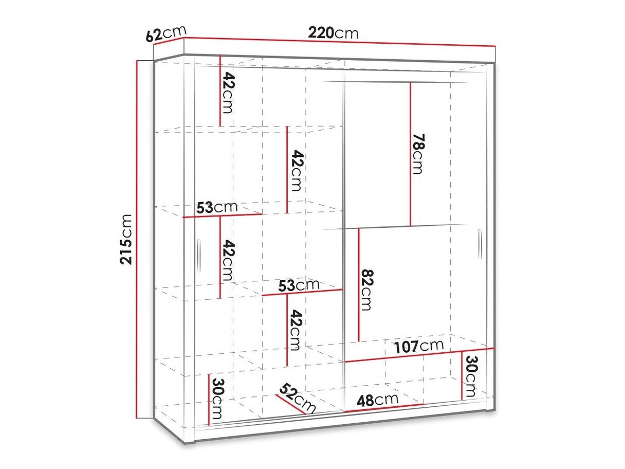 Skapis Catromi 109 (Balts)