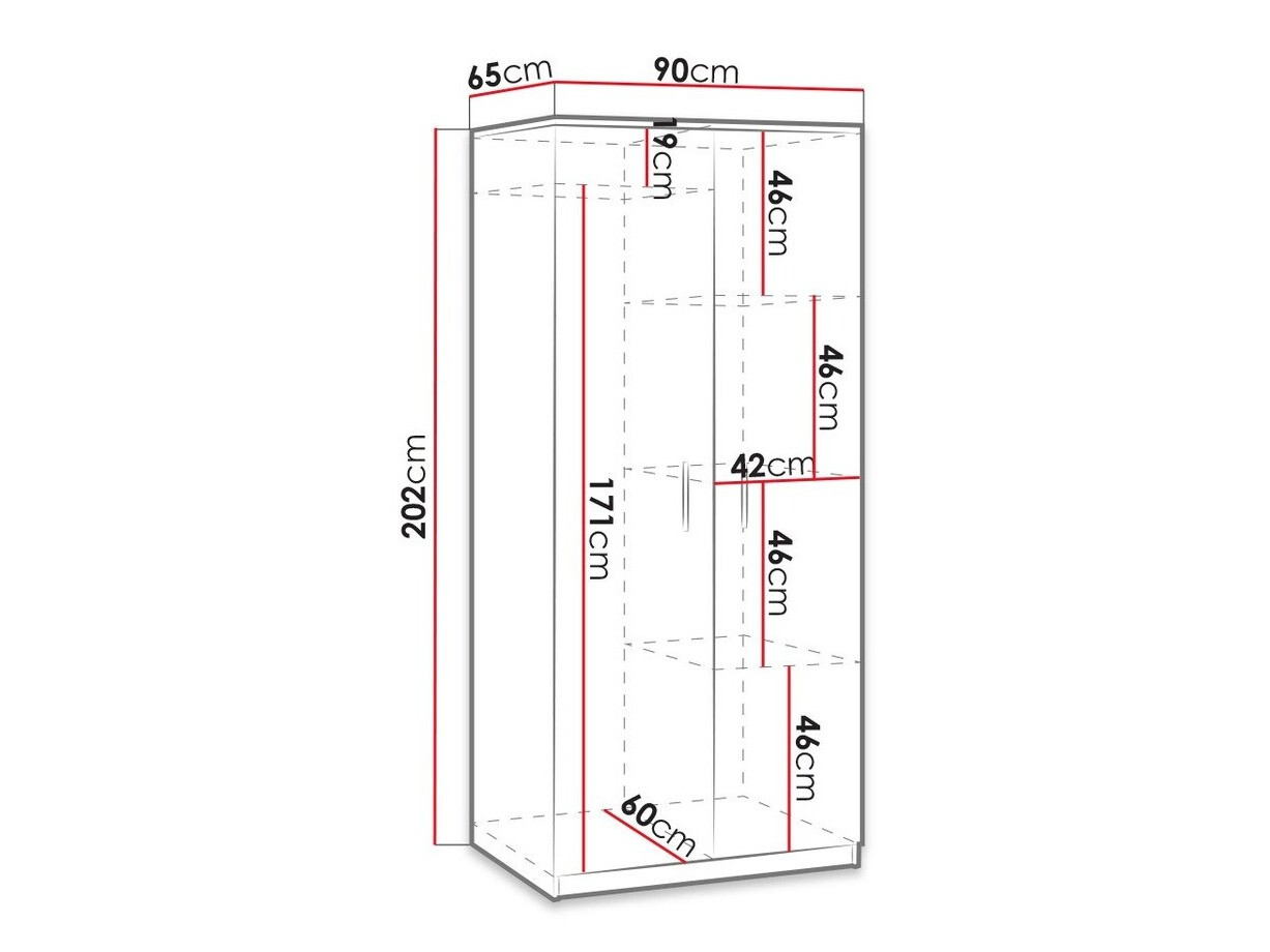 Skapis Catromi 117 (Balts)