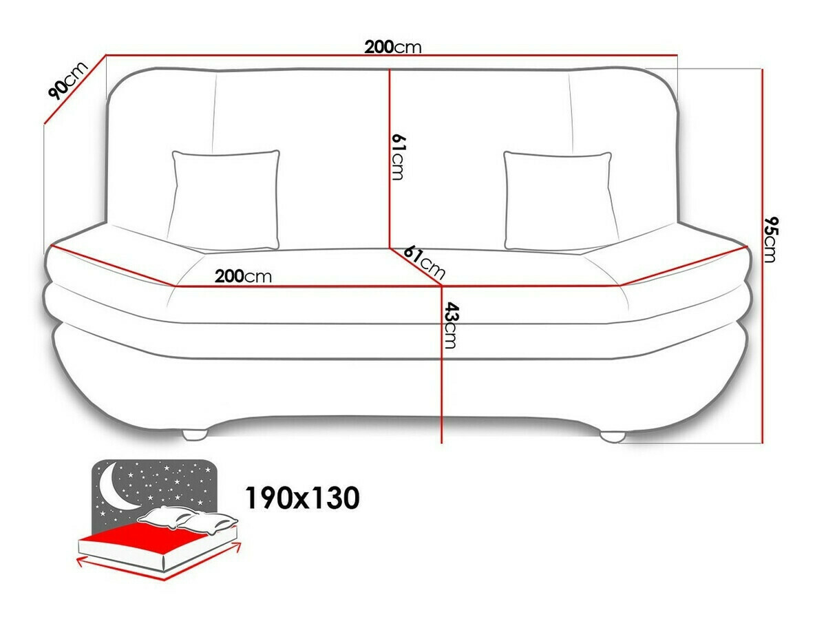 Диван-кровать Comfivo 234 (Venus Velvet 2911 + Kenia 796)