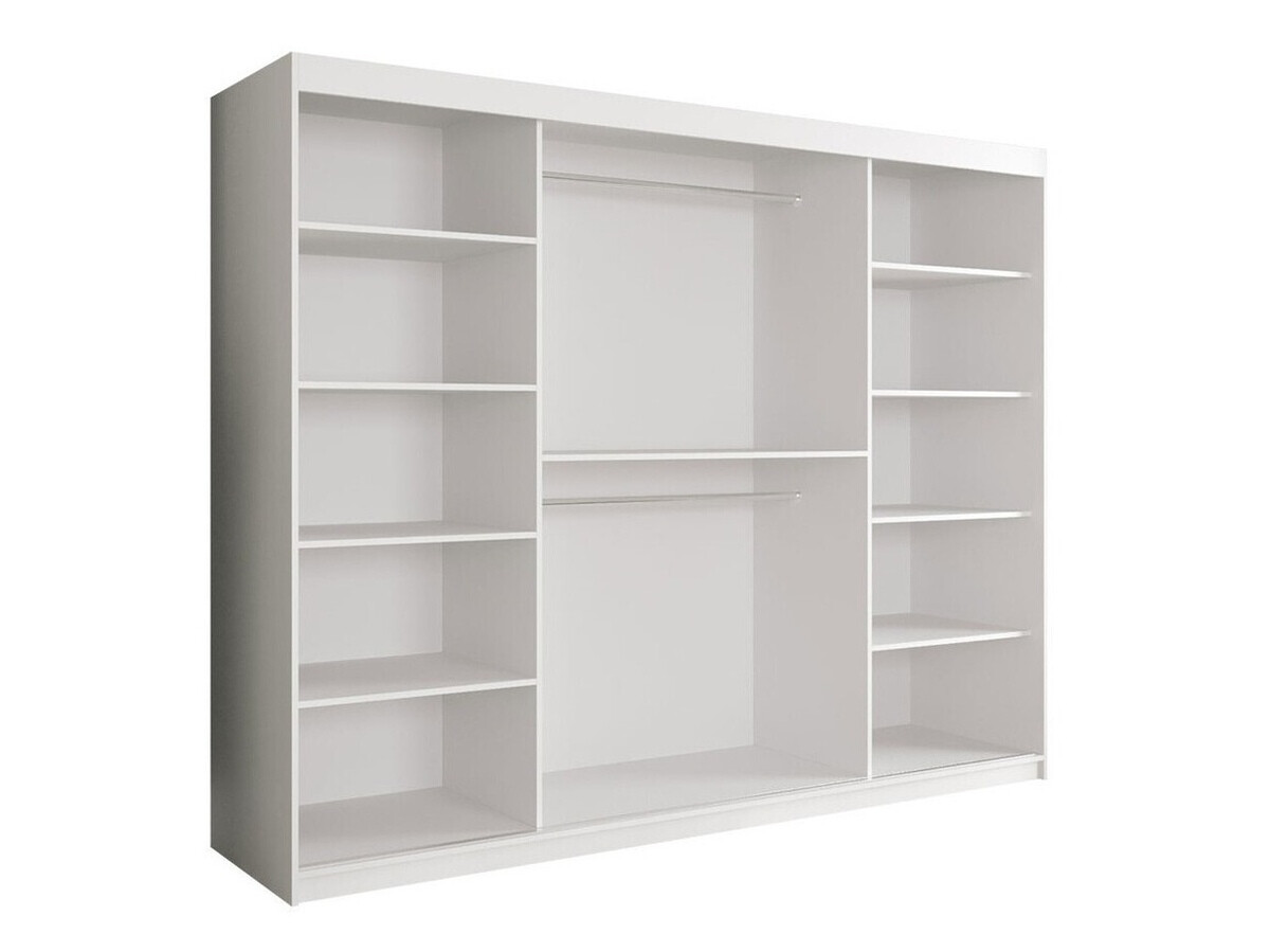 Шкаф Hartford 251 (Матовый черный + Белый мрамор)