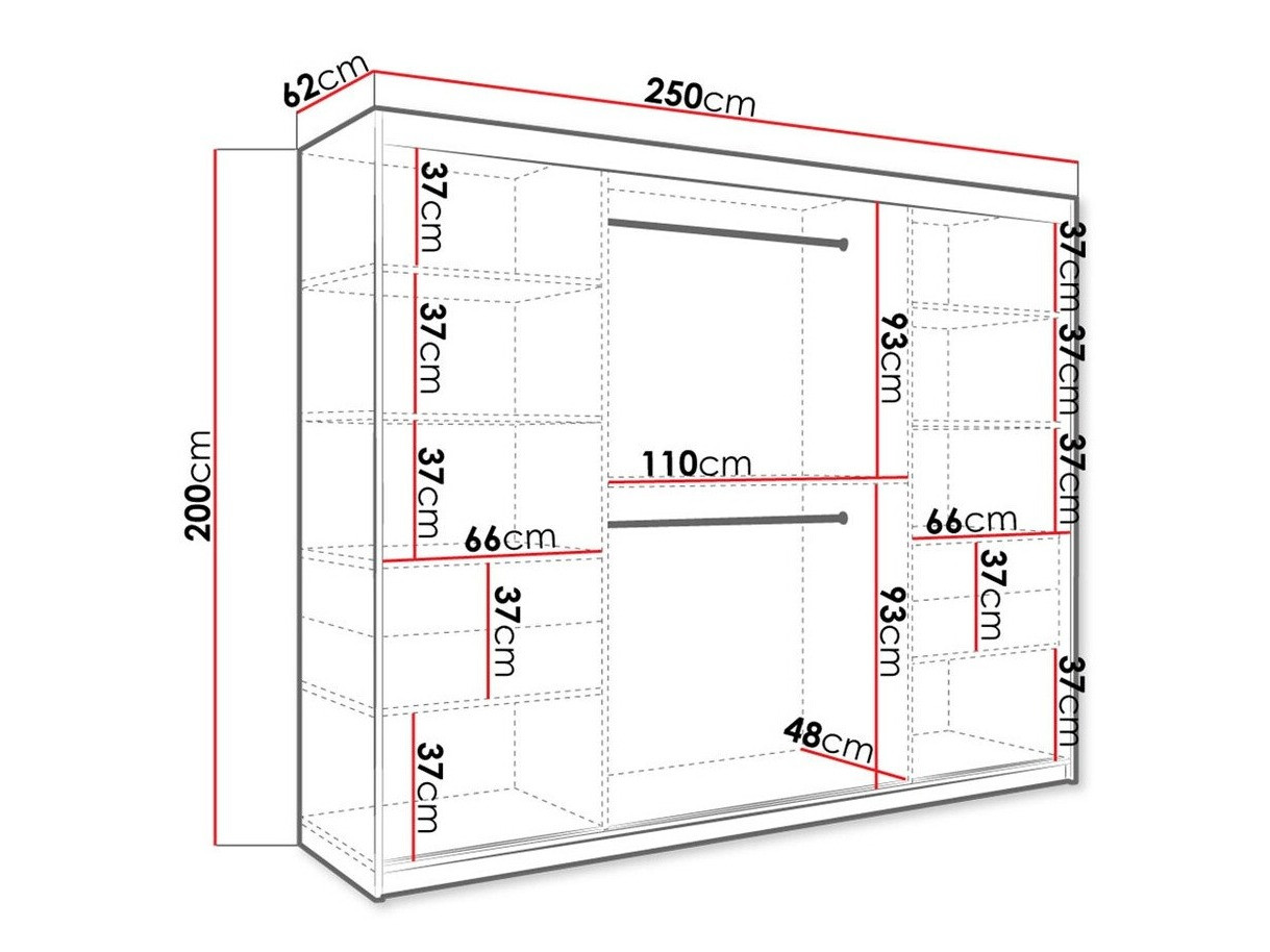 Шкаф Hartford 251 (Матовый черный + Черный мрамор)