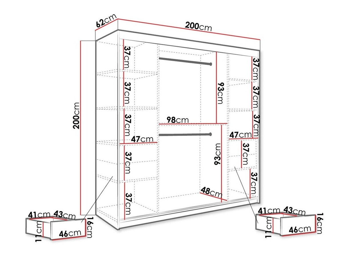 Шкаф Hartford 256 (Матовый белый + Черный мрамор)